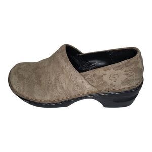 Sonoma Lifestyle Clog Women‎ Sz 6.5 Leather Slip On Comfort Workwear